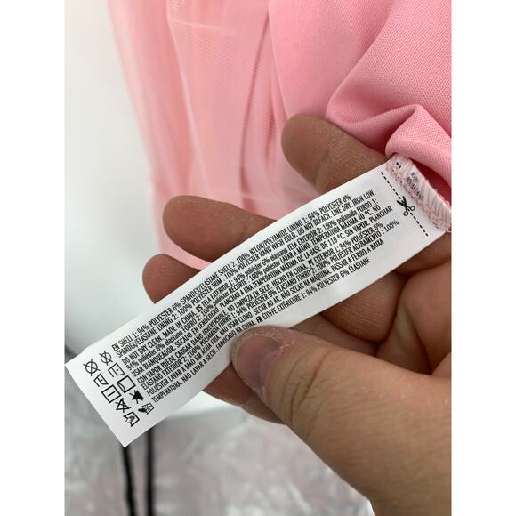 Forever 21 Tulle Ruffled Bustier Midi Dress Womens Apx Sz Small Light Pink - Picture 5 of 7